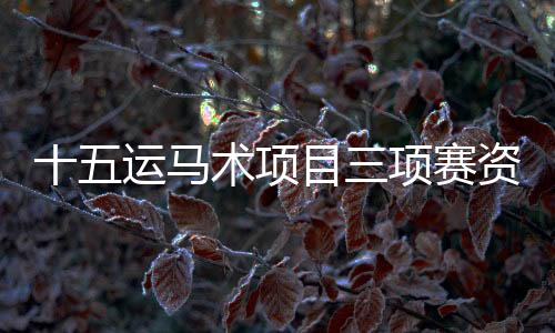 十五運(yùn)馬術(shù)項(xiàng)目三項(xiàng)賽資格賽落幕 陜西隊(duì)晉級決賽