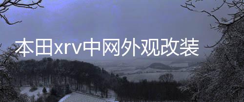 本田xrv中網外觀改裝件爆改前臉保險杠專用裝飾亮條汽車用品配件
