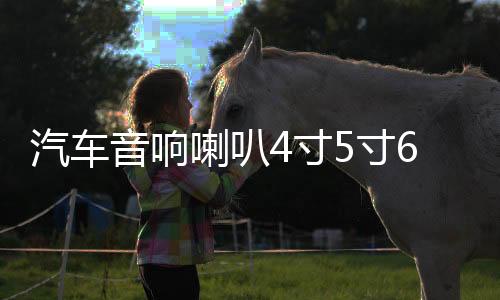 汽車音響喇叭4寸5寸6.5寸車載音箱揚聲器同軸全頻高中重低音改裝