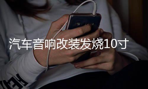 汽車音響改裝發(fā)燒10寸12寸雙音圈重低音純低音車載無源低音炮喇叭