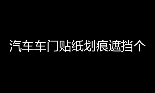 汽車車門貼紙劃痕遮擋個(gè)性創(chuàng)意裝飾貼防水可愛情侶貼花