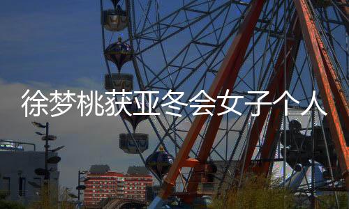 徐夢桃獲亞冬會女子個人空中技巧冠軍:給自己打95分