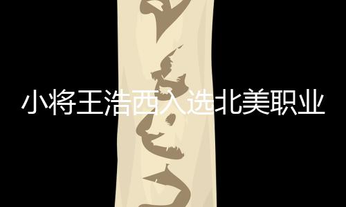 小將王浩西入選北美職業(yè)冰球聯(lián)盟 創(chuàng)中國(guó)球員最高順位