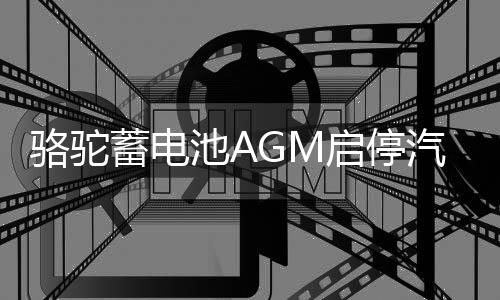 駱駝蓄電池AGM啟停汽車電瓶VRL592適配賓利路虎寶馬3系5系奧迪