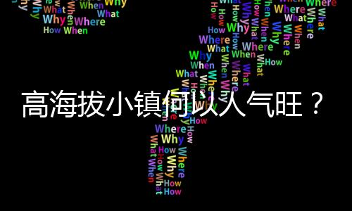 高海拔小鎮(zhèn)何以人氣旺？青年“致富思源”返鄉(xiāng)注活力