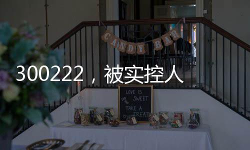 300222，被實(shí)控人高位套現(xiàn)2.5億元，此前股價(jià)翻倍！募投項(xiàng)目實(shí)施地點(diǎn)“上海合肥來回?fù)Q”？